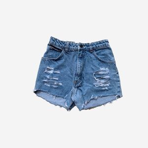 Gap distressed denim shorts